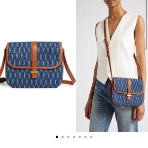 Saint Laurent small Le Monogramme Denim shoulder bag
